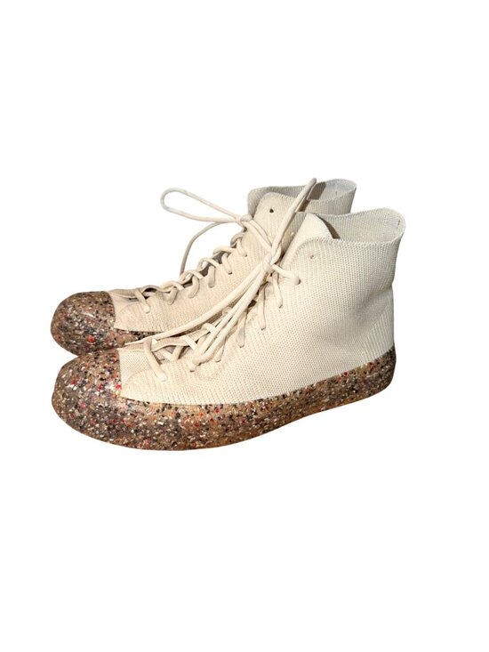 Converse Chuck Taylor 70 Hi Renew Knit High-Top Sneakers Beige Glitter Sole 8.5 main image 9